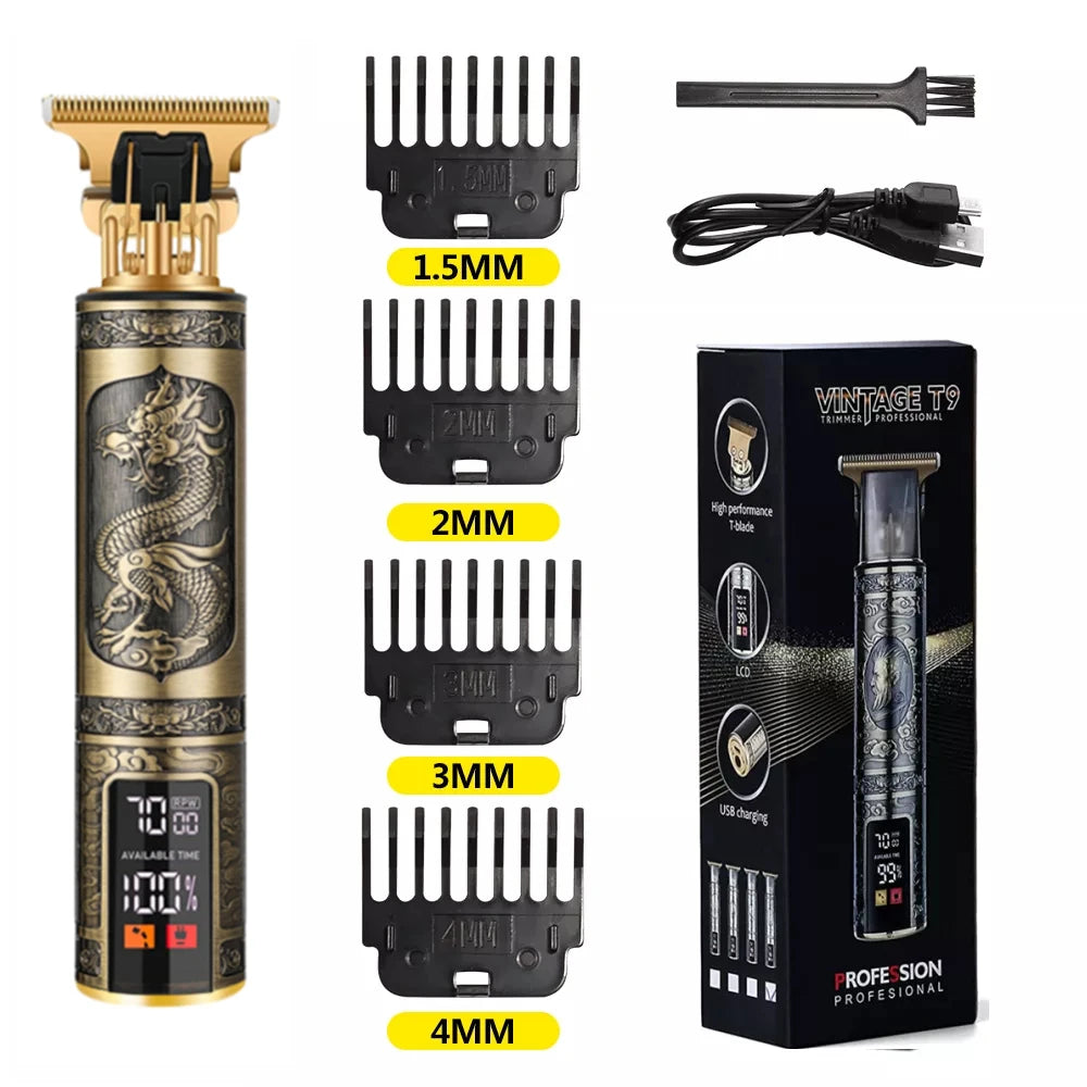LCD Display T9 Electric Hairber 0mm Shaver Hair Trimer Home Appliances Travel Barber Razors Shaving Machine for Men Trimmer Man [HAI]