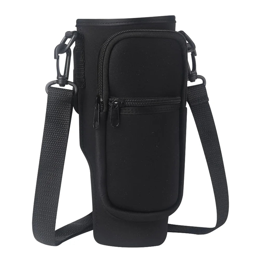40oz Neoprene Water Bottle Carrier Bag For Stanley Quencher Cup Sleeve with Adjustable Shoulder Strap Water Bottle Holder Pouch
