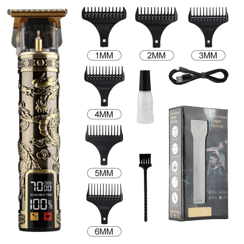 LCD Display T9 Electric Hairber 0mm Shaver Hair Trimer Home Appliances Travel Barber Razors Shaving Machine for Men Trimmer Man [HAI]