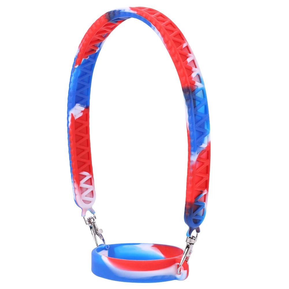 40oz Neoprene Water Bottle Carrier Bag For Stanley Quencher Cup Sleeve with Adjustable Shoulder Strap Water Bottle Holder Pouch